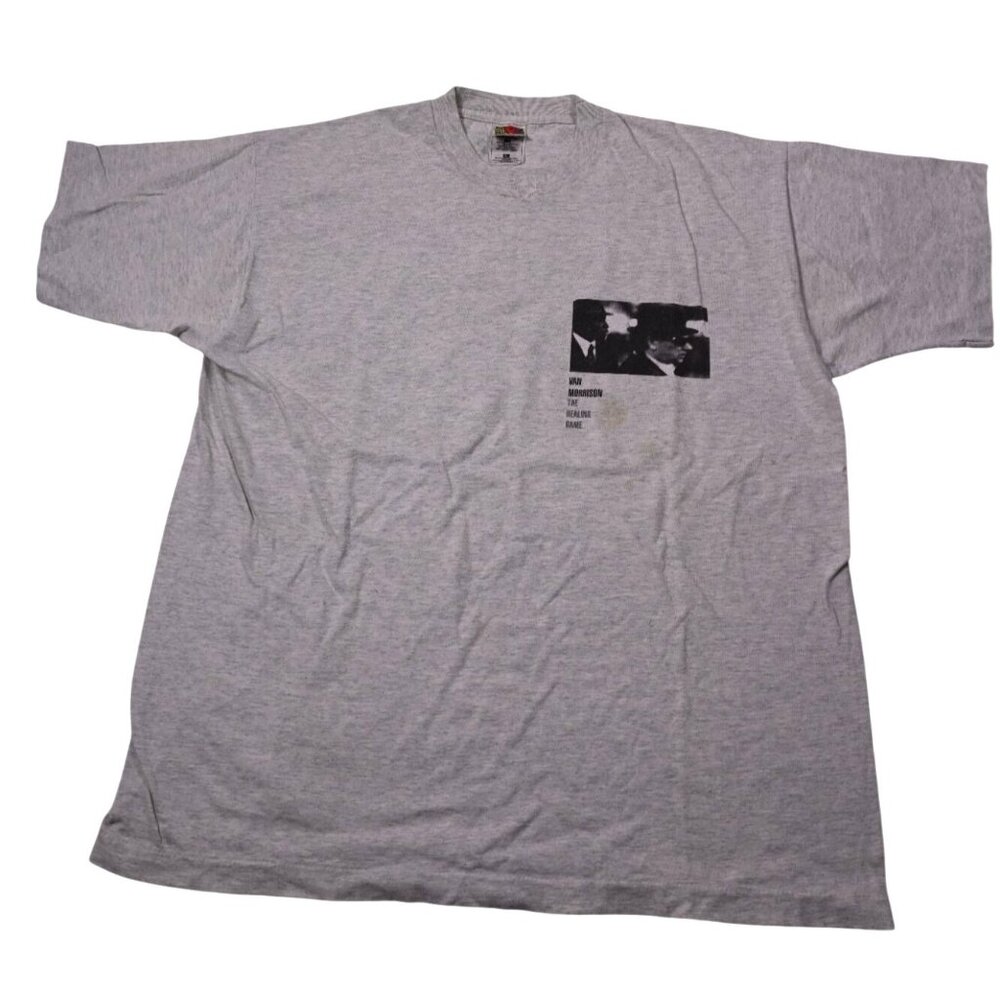 Van Morrison VTG The Healing Game January 1998 NYC Tour T-Shirt in Grey